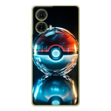 Чехол с Пикачу на Motorola MOTO G85 (Мяч Пикачу)
