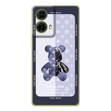 Крутые Чехлы Луи Виттон для Motorola MOTO G85 (AlphaPrint) (Медвежонок LV)
