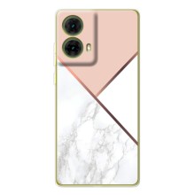 Мраморный чехол на Motorola MOTO G85 (VPrint) (Тройной мрамор)