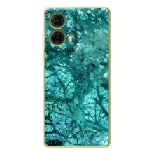 Мраморный чехол на Motorola MOTO G85 (VPrint) (Зеленый мрамор)