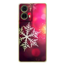 Новогодние Чехлы для Мото G85 (VPrint) (Снежинка)