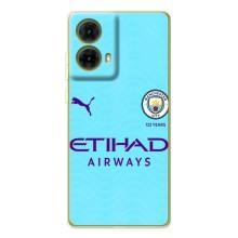 Силиконовые Чехлы принт Футбол на Motorola MOTO G85 – Man City