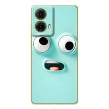 Силиконовые Чехлы (смешные стикеры) для Motorola MOTO G85 – мордочка