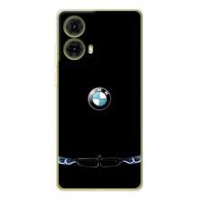 Силиконовый бампер с картинкой машины на Motorola MOTO G85 – Черный BMW
