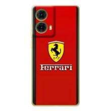 Силиконовый бампер с картинкой машины на Motorola MOTO G85 – Ferrari Logo