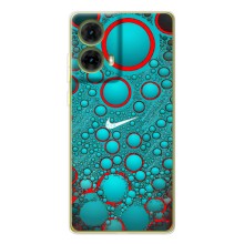 Силиконовый Чехол на Motorola MOTO G85 с картинкой Nike (Найк зеленый)