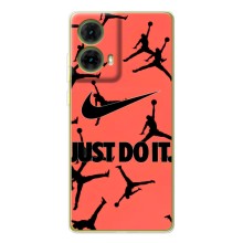 Силиконовый Чехол Nike Air Jordan на Мото Джи85 – Just Do It