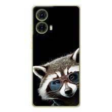 Силіконовий Чохол з Энотами  на Motorola MOTO G85 – Стильний Єнот