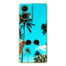Силіконовий чохол з КАРТИНКАМИ літо для Motorola MOTO G85 (AlphaPrint) (Погляд літо)