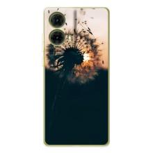 Силиконовый Чехол с одуванчиками на Motorola MOTO G85 – Красивый одуванчик