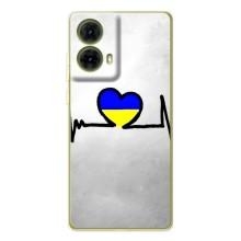 Силіконовий Чохол  на Motorola MOTO G85 (Я-Україна) – Українська кардіограма