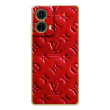 Текстурный Чехол Louis Vuitton для Мото Джи85 (Красный ЛВ)