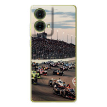 Чехол с прнтом Формула 1 на Motorola MOTO G85 – Гонка Формула-1