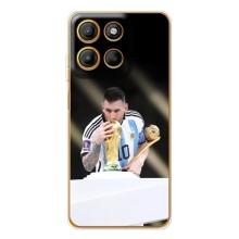Чехлы Лео Месси Аргентина для Motorola MOTO G86 Power – Кубок Мира
