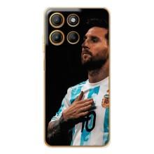 Чехлы Лео Месси Аргентина для Motorola MOTO G86 Power – Месси Капитан
