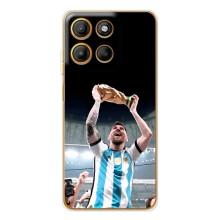 Чехлы Лео Месси Аргентина для Motorola MOTO G86 Power – Счастливый Месси