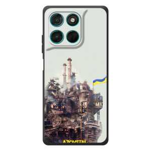 Чехлы на военную тематику для Motorola MOTO G86 Power – Азовсталь
