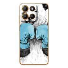 Чехлы с Пандами на Motorola MOTO G86 Power (Панда боксер)
