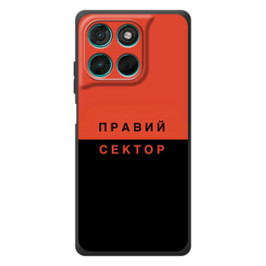Чехлы УПА (Красно-Чёрный) на Motorola MOTO G86 Power – Правый Серктор