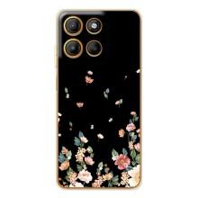 Чехол для Мото Джи86 Павер - с принтом (Дизайнерские) (AlphaPrint) (Маленькие цветы)