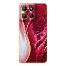 Чехол для Мото Джи86 Павер - с принтом (Дизайнерские) (AlphaPrint) (Мрамор красный)