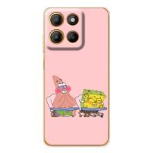 Чехол Губка Боб для Мото Джи86 Павер (За партой)