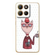 Чехол на тематику: Коты для Motorola MOTO G86 Power (Кот аристократ)