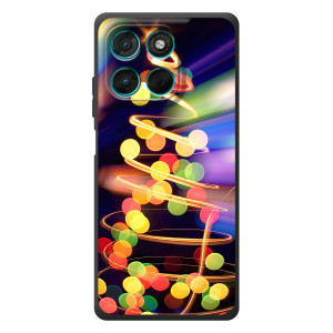 Чехол Новогодняя Елка на Motorola MOTO G86 Power – Гирлянды