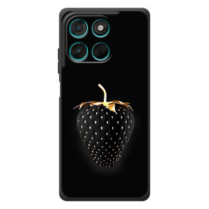 Чохол з зображенням смачної їжі для Motorola MOTO G86 Power – Чорна полуниця
