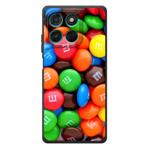 Чохол з зображенням смачної їжі для Motorola MOTO G86 Power – Різнокольорові M&M'S