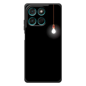 Чохол з картинками на чорному фоні для Motorola MOTO G86 Power – Лампочка