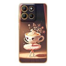 Чохол з мемом Тралалело тралала на Motorola MOTO G86 Power – Балерина капучина