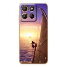 Чехол с мультфильмом Моана Motorola MOTO G86 Power (Моана в море)