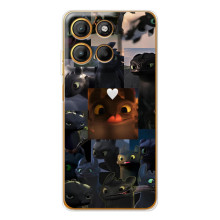 Чехол как приручить дракона на Motorola MOTO G86 Power – Дракон коллаж