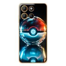 Чохол з Пікачу на Motorola MOTO G86 Power – М'яч Пікачу