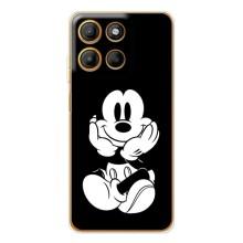 Эксклюзивный чехол для Motorola MOTO G86 Power (AlphaPrint - Мультяшные) (Микки на черном)