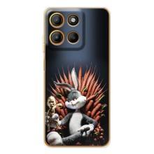 Популярные Чехлы с картинками для Мото Джи86 Павер – Король Кролик