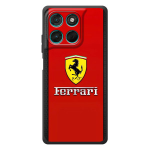 Силиконовый бампер с картинкой машины на Motorola MOTO G86 Power – Ferrari Logo