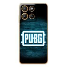 Чехол (TPU) с картинкой "Лого Пабг" на Мото Г86 Павер (Лого PUBG)