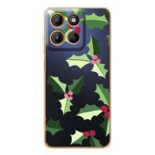 Зимні Чохли для Мото Джі85 Павер - прозорий фон (Різдвяний фон)