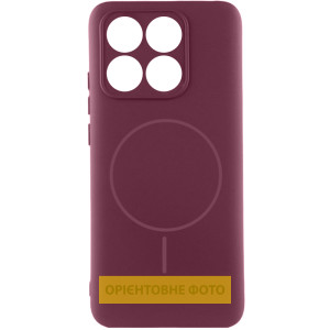 Чехол Silicone Cover Lakshmi Full Camera (AA) with Magnetic Fit для Motorola Moto G86 5G – Бордовый