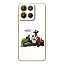 Чехлы для Motorola MOTO G86 (Для Христиан) (Иисус супергерой)