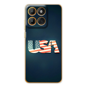 Чехол Флаг USA для Motorola MOTO G86 – USA