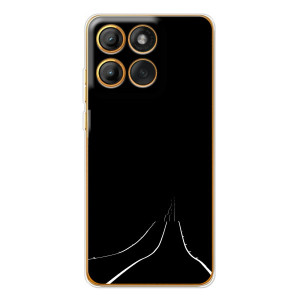 Чехол с картинками на черном фоне для Motorola MOTO G86 – Дорога
