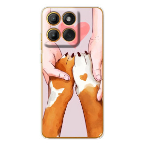 Чехол (ТПУ) Милые собачки для Motorola MOTO G86 (Любовь к собакам)
