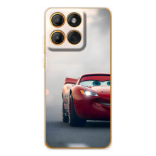 Силиконовый чехол Маквин для Motorola MOTO G86 – Маквин на трасе