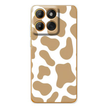 Чехол с принтом коровы на Мото Джи86 (Бежевый принт)