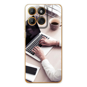Силиконовый бампер (Работники) на Motorola MOTO G86 – Офисный работник
