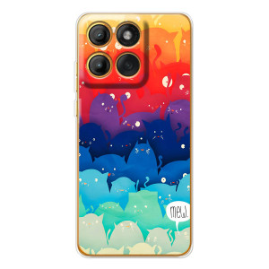 Силиконовый чехол с котиком для Motorola MOTO G86 – Mew