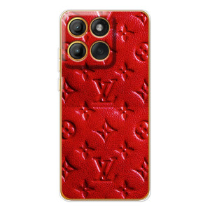 Текстурный Чехол Louis Vuitton для Мото Г86 (Красный ЛВ)